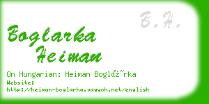 boglarka heiman business card